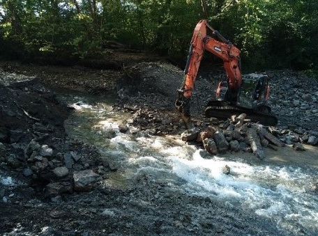 Restauration des fonctionnalités écologiques de la Nivelle à Ainhoa (64)