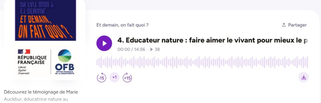 Un podcast sur les métiers de la biodiversité